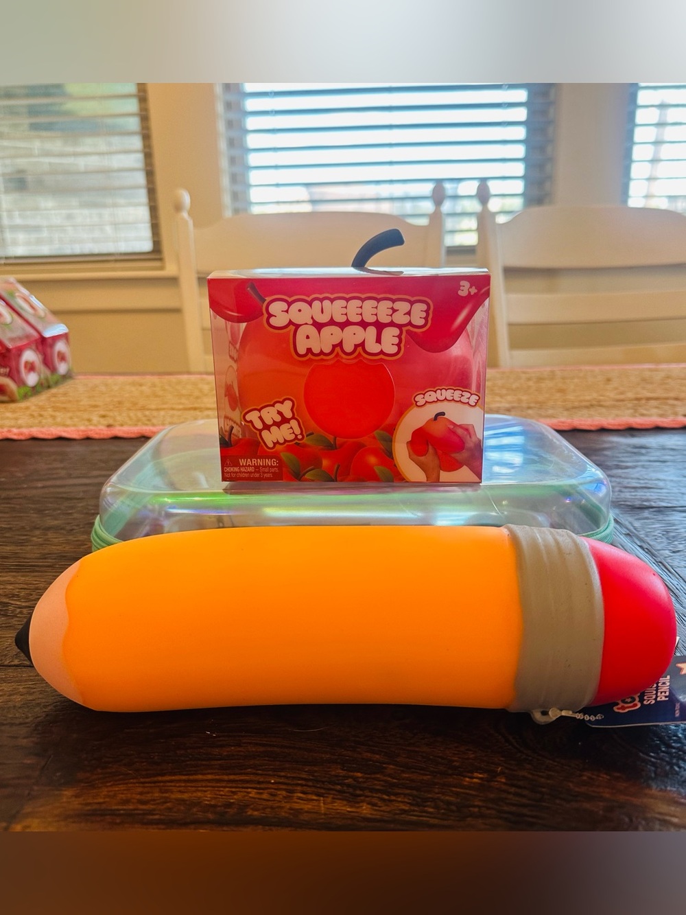 🍎✏️ School is in Session 🍎✏️ Viral Jumbo Pencil and Red Apple Squishies